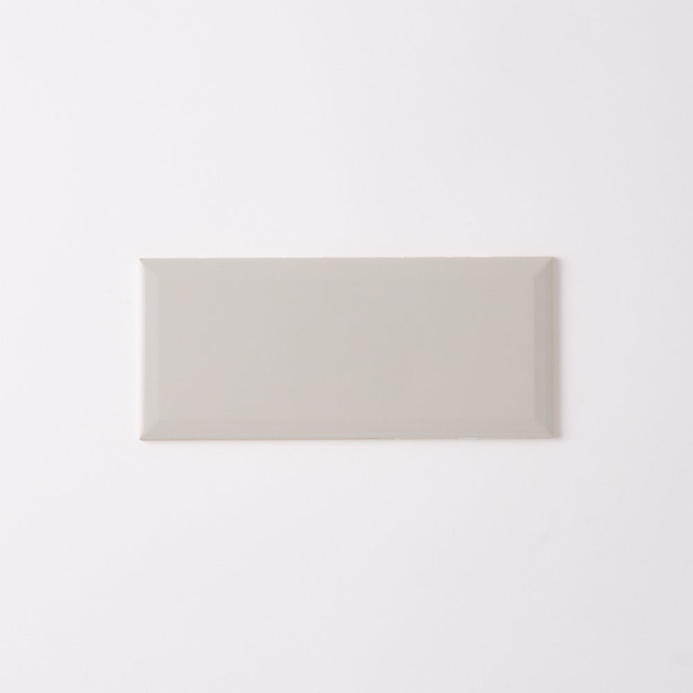 Timeless Soft Gray 4x10 Beveled Ceramic Tile Glossy Flooring Tilezz 