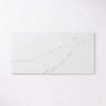 Load image into Gallery viewer, Milano Statuary White 24x48 Porcelain Tile Glossy Tilezz 
