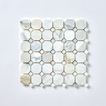 Load image into Gallery viewer, Calacatta Gold Octagon Marble Mosaic Stone Tilezz