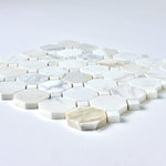 Load image into Gallery viewer, Calacatta Gold Octagon Marble Mosaic Stone Tilezz