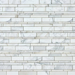 Load image into Gallery viewer, Calacatta Gold Manhattan Marble Mosaic Flooring Tilezz