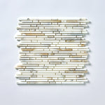 Load image into Gallery viewer, Calacatta Gold Skinny Strips Mosaic Flooring Tilezz 
