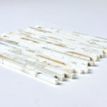 Load image into Gallery viewer, Calacatta Gold Skinny Strips Mosaic Flooring Tilezz 
