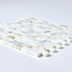 Load image into Gallery viewer, Calacatta Gold Baby Brick Marble Mosaic Flooring Tilezz 
