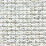 Load image into Gallery viewer, Calacatta Gold Baby Brick Marble Mosaic Flooring Tilezz