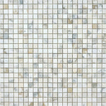 Load image into Gallery viewer, Calacatta Gold 1x1 Marble Mosaic Tile Flooring Tilezz