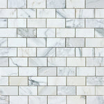 Load image into Gallery viewer, Calacatta Gold 2x4 Marble Mosaic Tile Flooring Tilezz