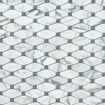 Load image into Gallery viewer, Calacatta Gold & Gray Octave Marble Mosaic Stone Tilezz