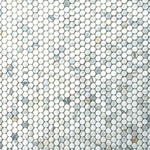 Load image into Gallery viewer, Calacatta Gold Penny Round Marble Mosaic Flooring Tilezz