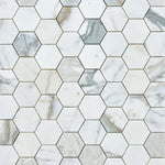 Load image into Gallery viewer, Calacatta Gold 3" Hexagon Marble Mosaic Flooring Tilezz
