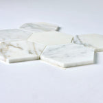 Load image into Gallery viewer, Calacatta Gold 5" Hexagon Marble Mosaic Tilezz