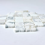 Load image into Gallery viewer, Calacatta Gold Arabesque Marble Mosaic Flooring Tilezz