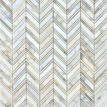 Load image into Gallery viewer, Calacatta Gold Grand Chevron Mosaic Flooring Tilezz