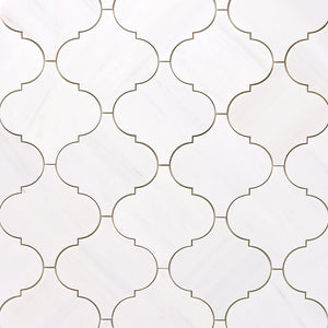 Bianco Dolomite 6" Lantern Mosaic Polished/Honed Flooring Tilezz 