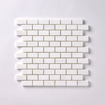 Load image into Gallery viewer, Bianco Dolomite 1x2 Brick Mosaic Polished/Honed Flooring Tilezz 
