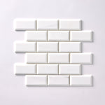 Load image into Gallery viewer, Bianco Dolomite 2x4 Beveled Mosaic Polished/Honed Flooring Tilezz