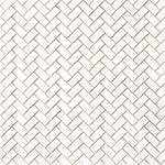 Load image into Gallery viewer, Bianco Dolomite 1x2 Herringbone Mosaic Polished/Honed Flooring Tilezz