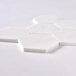 Load image into Gallery viewer, Bianco Dolomite 4" Hexagon Mosaic Polished/Honed Flooring Tilezz