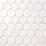 Load image into Gallery viewer, Bianco Dolomite 2" Hexagon Mosaic Polished/Honed Flooring Tilezz