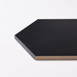 Load image into Gallery viewer, Venice Black 5x6 Hexagon Matte Porcelain Tile Tilezz