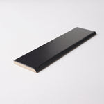 Load image into Gallery viewer, Venice Black 2x10 Bullnose Ceramic Tile Matte Tilezz