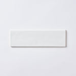 Load image into Gallery viewer, San Fran White 3x10 Bullnose Ceramic Tile Matte Flooring Tilezz