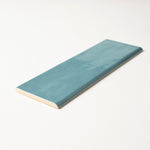 Load image into Gallery viewer, San Fran Volga Blue 3x10 Bullnose Ceramic Tile Glossy Flooring Tilezz