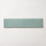 Load image into Gallery viewer, San Fran Aqua Crackled 3x12 Bullnose Ceramic Tile Glossy Flooring Tilezz