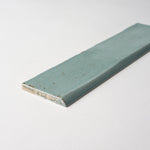 Load image into Gallery viewer, San Fran Aqua Crackled 3x12 Bullnose Ceramic Tile Glossy Flooring Tilezz