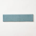 Load image into Gallery viewer, San Fran Volga Blue Crackled 3x12 Bullnose Ceramic Tile Glossy Flooring Tilezz 
