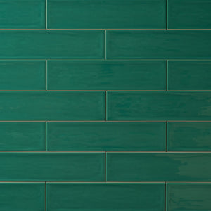 Chanelle Emerald Green 3"x12" Ceramic Subway Tile Tilezz 