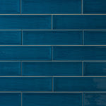 Load image into Gallery viewer, Chanelle Sapphire Blue 3"x12" Ceramic Subway Tile Tilezz