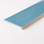 Load image into Gallery viewer, Chanelle Scuba Blue 3x12 Ceramic Tile Glossy Tilezz