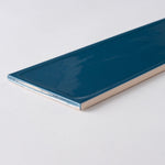 Load image into Gallery viewer, Chanelle Sapphire Blue 4x16 Ceramic Tile Glossy Tilezz