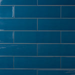 Load image into Gallery viewer, Chanelle Sapphire Blue 4x16 Ceramic Tile Glossy Tilezz