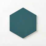 Load image into Gallery viewer, Chanelle Peacock Green 8x9 Hexagon Porcelain Tile Tilezz