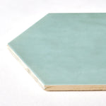 Load image into Gallery viewer, San Fran Aqua Hexagon Ceramic Wall Tile Tilezz