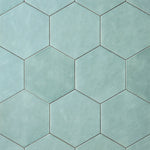 Load image into Gallery viewer, San Fran Aqua Hexagon Ceramic Wall Tile Tilezz