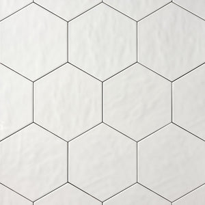 San Fran White Hexagon Ceramic Wall Tile Tilezz 