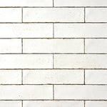 Load image into Gallery viewer, San Fran White Crackled 3x12 Ceramic Subway Tile Tilezz