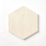 Load image into Gallery viewer, San Fran Tan White Hexagon Ceramic Wall Tile Tilezz