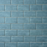 Load image into Gallery viewer, San Fran Volga Blue 3x6 Ceramic Subway Tile Tilezz