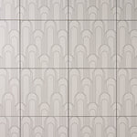 Load image into Gallery viewer, Encaustic Look Eiffel Oval Gray / Taupe 8x8 Porcelain Tile Tilezz