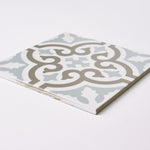 Load image into Gallery viewer, Encaustic Look Marrakech Fleur 8x8 Porcelain Tile Tilezz