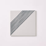 Load image into Gallery viewer, Encaustic Look Belize White Lines 8x8 Porcelain Tile Tilezz
