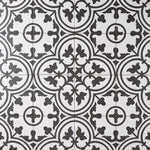 Load image into Gallery viewer, Encaustic Look Marrakech Black Cape 8x8 Porcelain Tile Tilezz