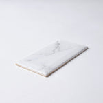 Load image into Gallery viewer, Statuary White 3x6 Beveled Glossy Ceramic Subway Tile Tilezz