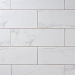 Load image into Gallery viewer, Milano Statuary White 6x18 Ceramic Tile Glossy Tilezz 
