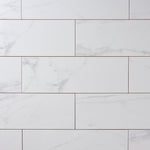 Load image into Gallery viewer, Milano Statuary White 6x18 Ceramic Tile Glossy Tilezz