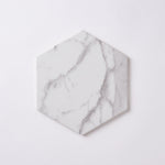 Load image into Gallery viewer, Milano Statuary White 8x9 Hexagon Porcelain Tile Matte Tilezz